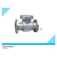 JIS Flanged End Stainless Steel Swing Valve de contrôle